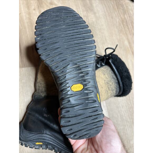 UGG Adirondack Tall Winter Boots Women’s Sz 6 Black Wool Lace Up 1013508 - Picture 10 of 13